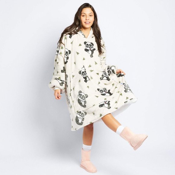 Wearable Blanket I Panda Oversized Hoodie - Picture 1 of 3